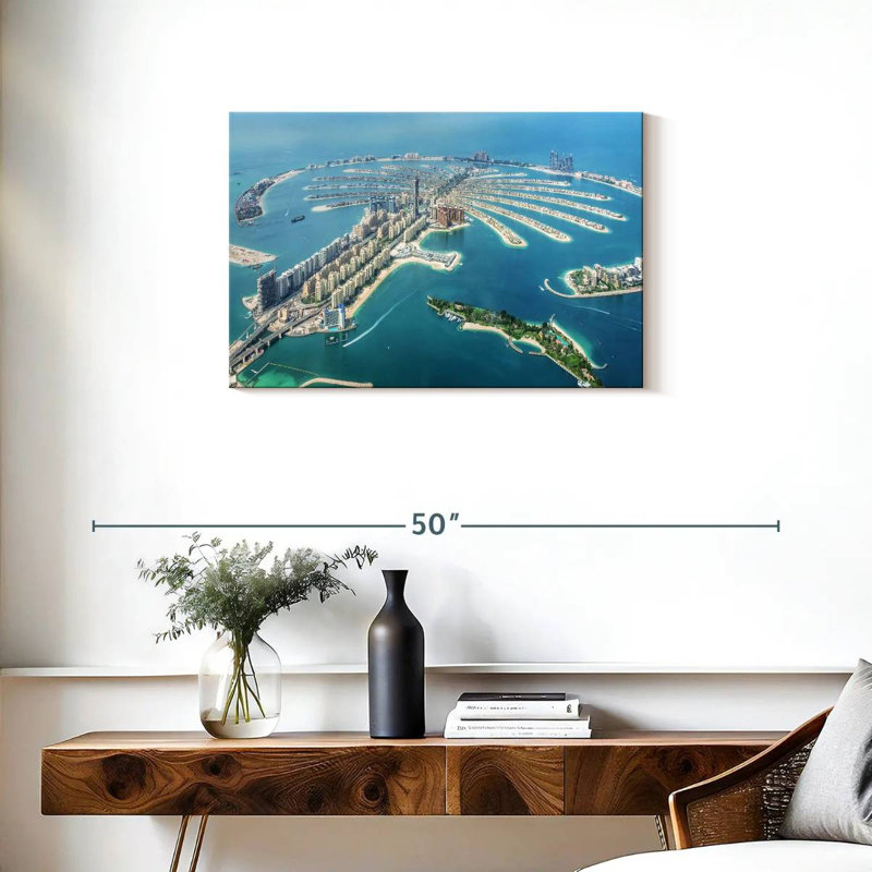 Nicci Palm Jumeirah d'en haut, H 20 po x l 30 po