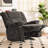37.8'' Velvet Manual Rocker Recliner，Space-Saving Design for Small Rooms-725500728-722745788