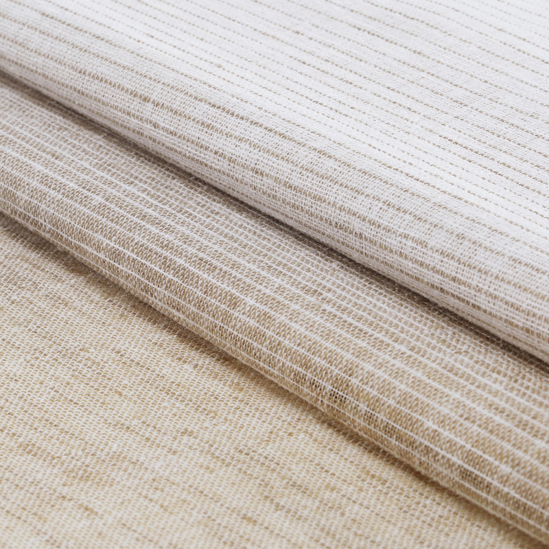 Bergen Semi Sheer Curtain Single Panel, Linen, 52"W x 96"L