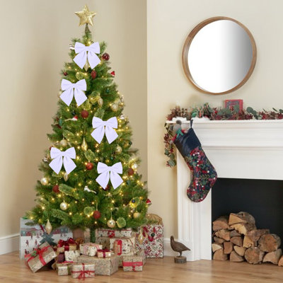 Christmas Tree Topper Bow For Christmas Holiday Parties Indoor Outdoor Home Decorations