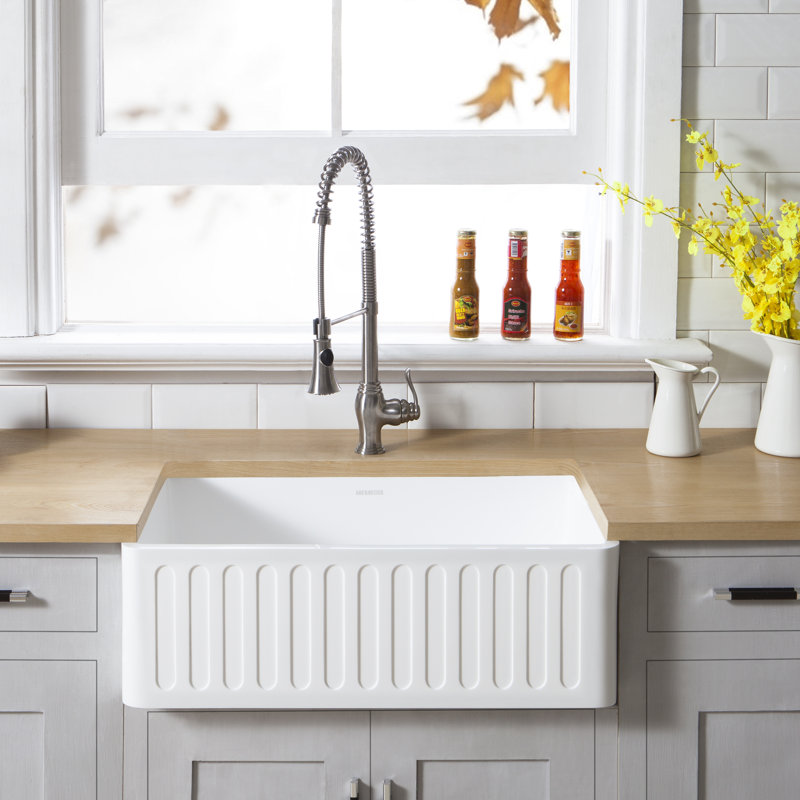 Arcticstone 33" L x 18" W Single Basin Farmhouse Kitchen Sink
