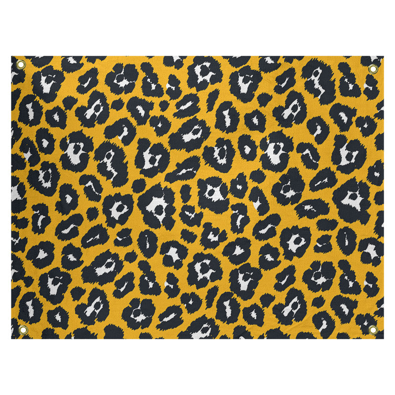 Tapisserie de football en polyester de Pittsburgh, Or/blanc, H 50 po x l 59 po
