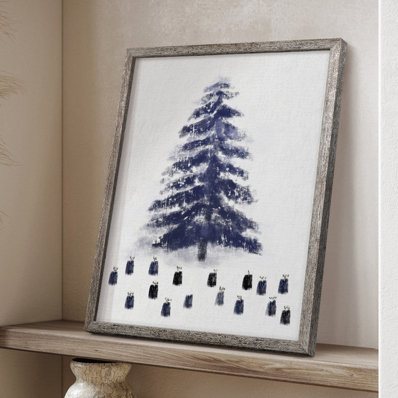 Reproduction encadrée - bois massif XMA3005154, H 21 po x l 17 po