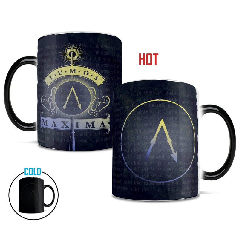 Harry Potter Lumos Maxima Spell Morphing Mugs Heat-Changing Drinkware - 11oz