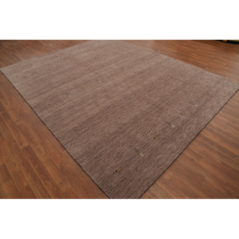 Tapis brun indien tribal 8 x 10