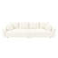 Canapé 102,4 po en velours côtelé 102,4 po, canapé-lit rembourré confortable et moderne, sièges profonds avec coussins moelleux, canapé-lit convertible à siège profond pour la chambre à coucher du salon-129442219