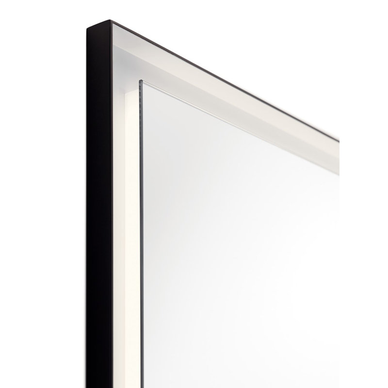 Miroir d'appoint Daliah, 31,5 po x 23,5 po, 860, Noir mat
