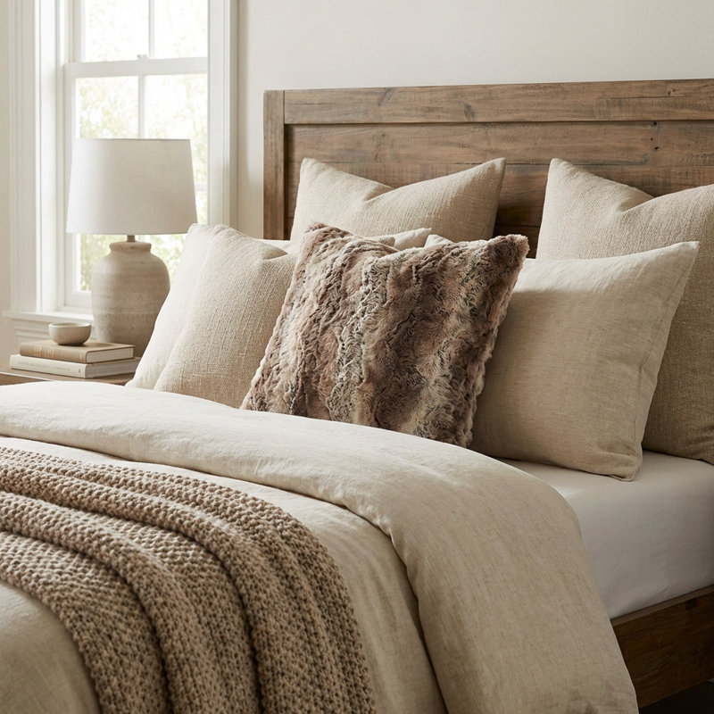 Elegant Brandy Fox Pillow Cover & Insert, Throw Pillow, 26" x 26"