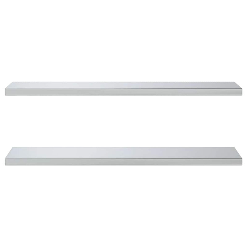 Roheel Stainless Steel Bracket Shelf, Silver, 3cm H x 100cm W x 30cm