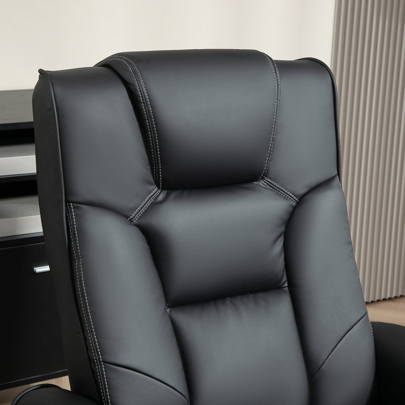 Argyri 84cm Wide Ergonomic Recliner, Black