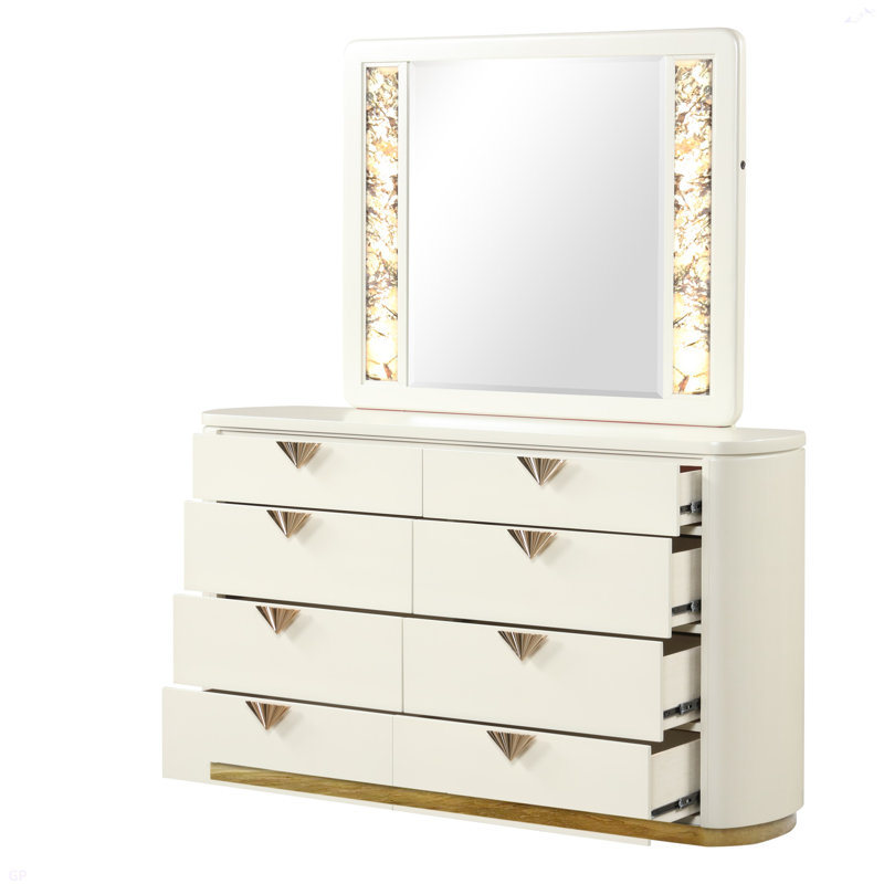 Commode 8 tiroirs La Pierre Modern Style