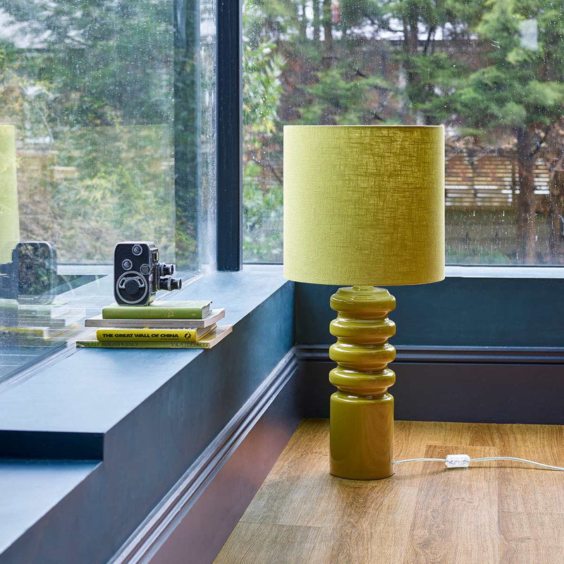 Athaleyah Porcelain Table Lamp, Lime