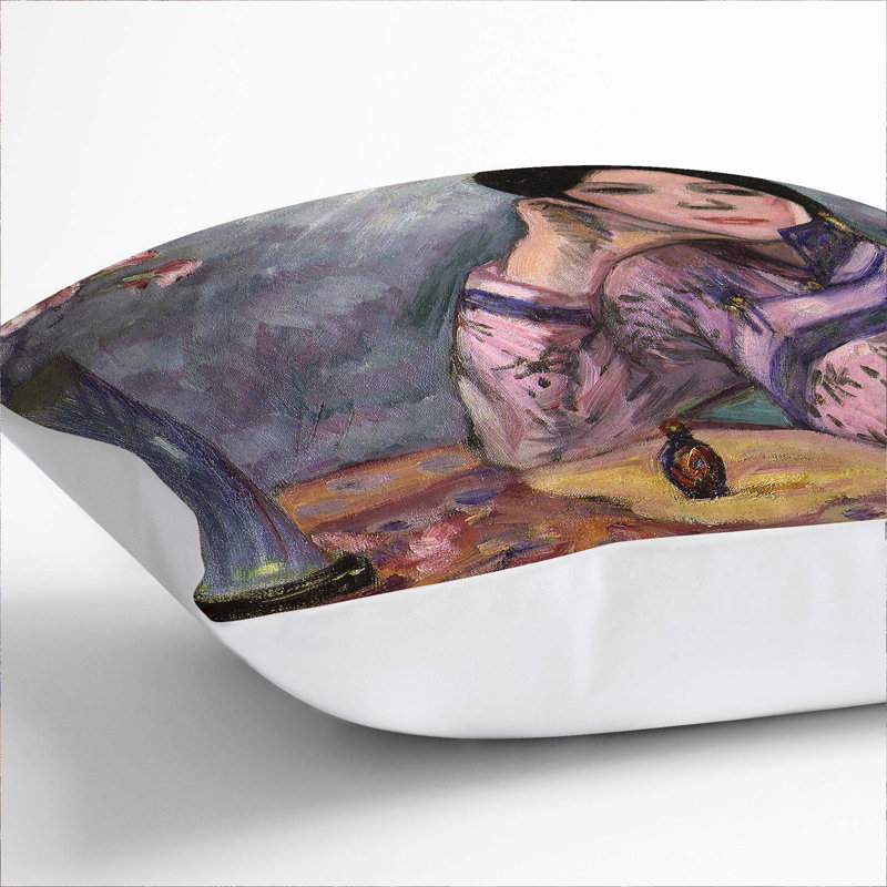 Perfume by Fujishima Takeji Cushion with Filling, 40cm H x 40cm W x 15cm D, White