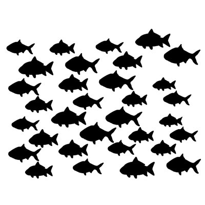 Décalcomanie murale poisson Hunsberger