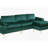Shannon Velvet Sectional Sofa With Chaise-1400773136