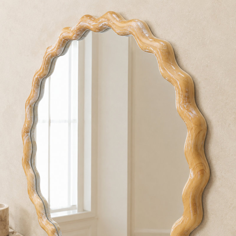 Miroir mural rond 27,5 po Farmhouse