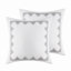 Housse de couette multicolore 100% coton avec chenille - pour le charme, la fermeture à boutons, la literie à motifs géométriques double / grand, insert sécuritaire, agréable-118740152-118740151
