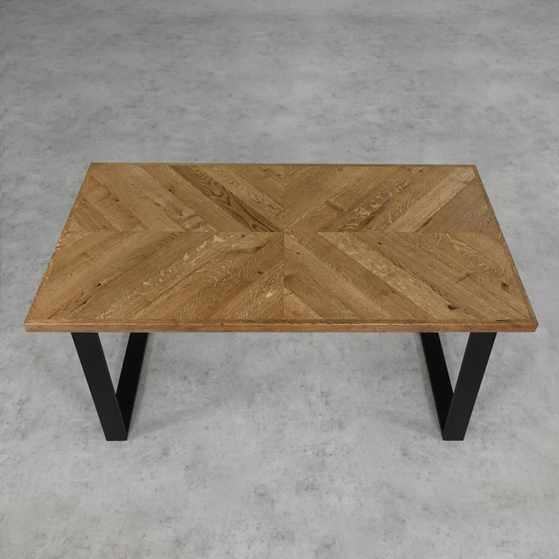 Vioria Table Top, 90cm H x 140cm W x 4cm D, Brown Oil