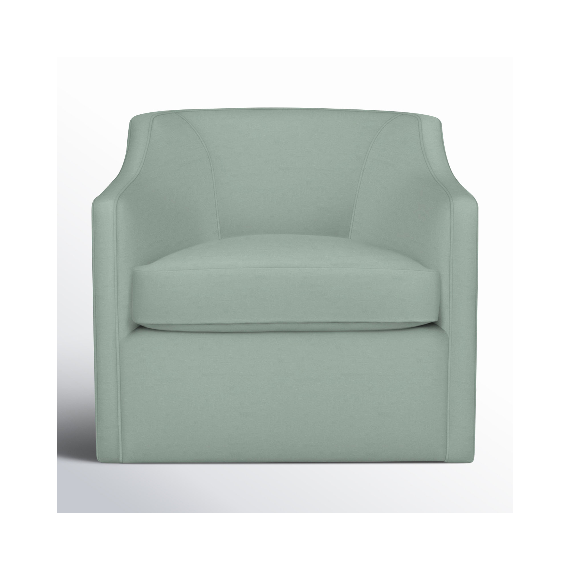 Marietta Upholstered Swivel Armchair, Bayou Spray Canvas