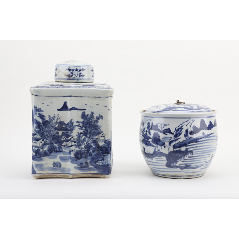 Handmade Porcelain China Ginger Jar