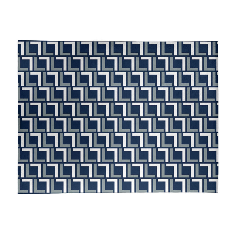 Geometric Indoor Rug, Rectangle 9' x 12'