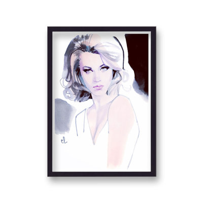 Marc Antoine Coulon Jane Fonda Celebrity Portrait - Single Picture Frame Print