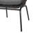 Grey Open Chair With Iron Structure And Stain Seat Cushion Robust Support