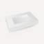Skaarsgard Integrated Basin Vanity Top, 36" x 6" x 23", Center Integrated Sink, Matte White, Three Hole