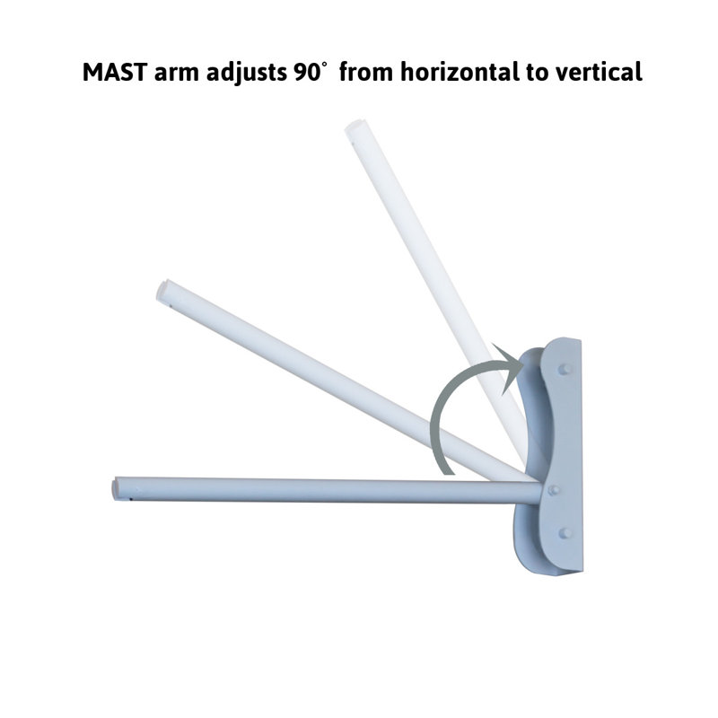 Mast Series Wall Arm, White
