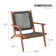 Kaetlin Acacia Outdoor Lounge Chair