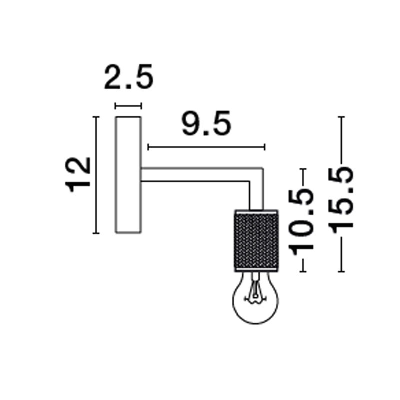 Wall Sconce, Black