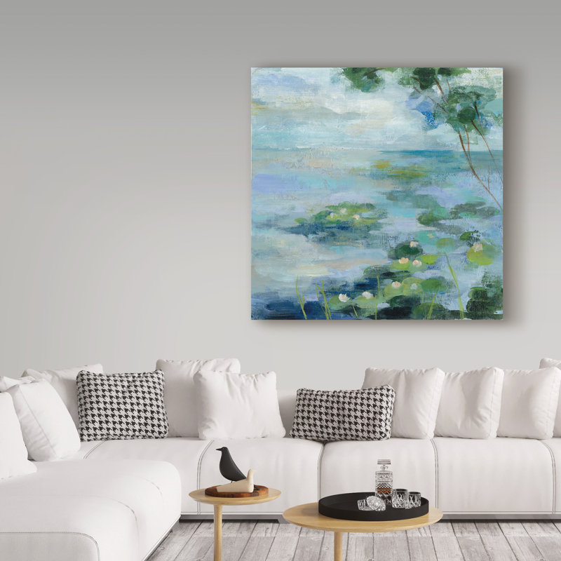 Lily Pond, reproduction d'art sur toile tendue 2 ', H 24 po x l 24 po x P 2 po
