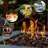 28In Outdoor Propane Fire Pit Table, 50,000BTU, Outside Gas Dinning Fire Table With Lid, Rattan & Wicker-Look, Lava Stone, ETL Certification, With Adjustable Flame Apply To Garden Patio Backyard-572825093