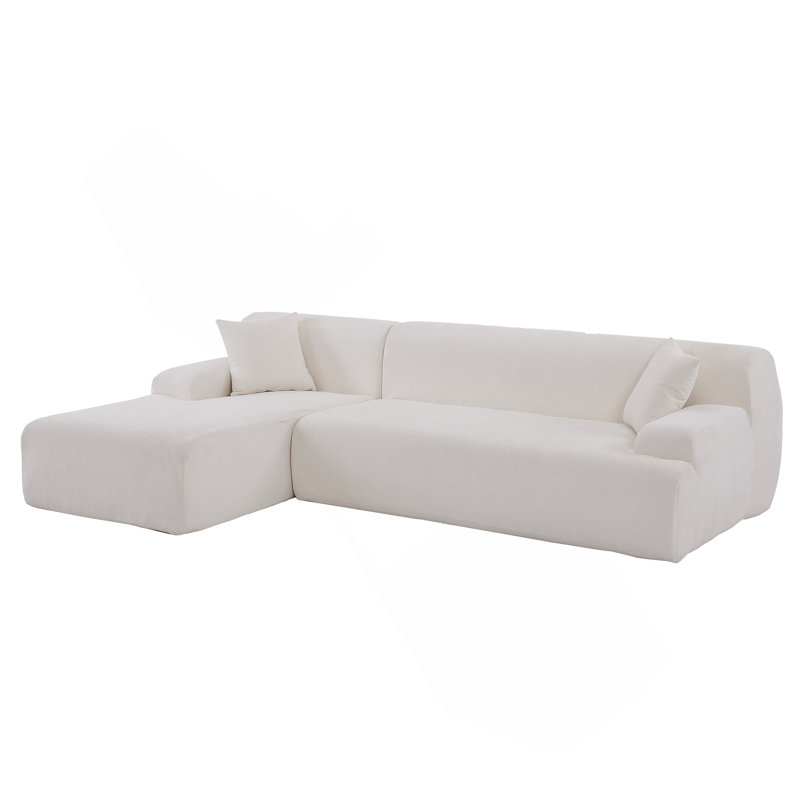 Massengill 2 Piece Free Combination, Modern Large L - Shape Modular Sectional Sofa, High Density Foam, Anti - Wrinkle