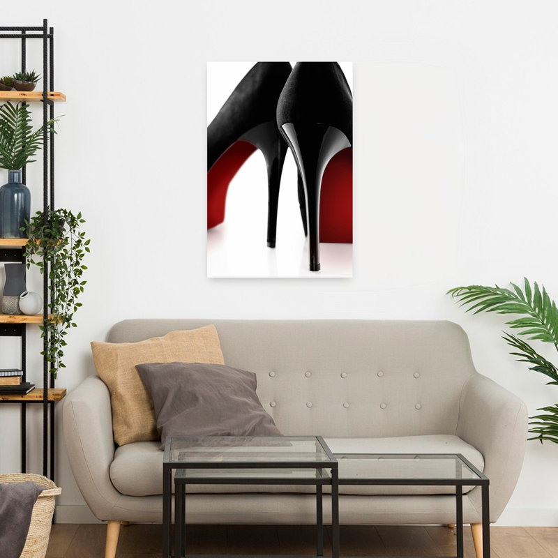 Fashion Red 1, art contemporain, H 24 po x l 16 po
