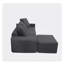 Ensemble de canapé modulaire convertible avec tissu en microfibre, parfait pour des sièges flexibles et une détente confortable-117436603