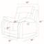 Fauteuil inclinable en tissu de microfibre transitionnel-833686568