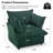Upholstered Oversized Accent Chair, Comfortable Single Sofa Chair with Pillows, Deep Seat Reading Armchair-649776868