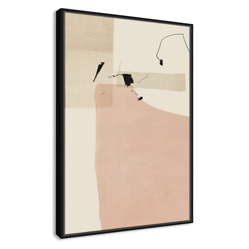Cartez Soft Tempo - peinture sur toile à cadre flottant, H 37,5 po x l 25,5 po, Cadre noir