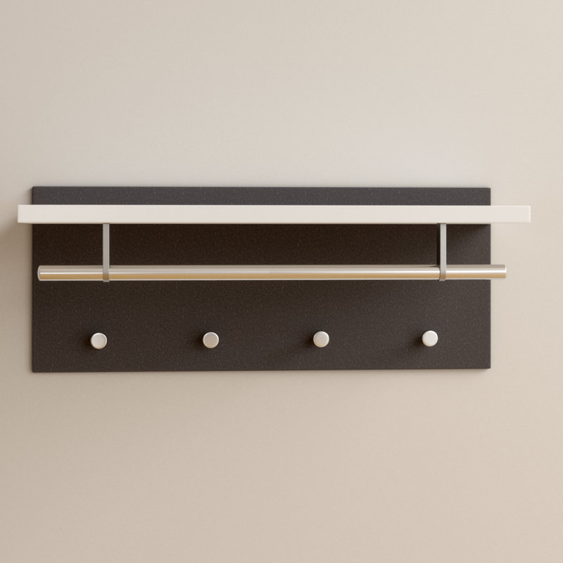 Jaac Wall Mounted Coat Rack, White