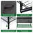 Wire Garment Rack 4 Tiers Heavy Duty Clothes Racks for Hanging Clothes Large Clothing Rack Freestanding Closet with Hanging Rod and 4 Drawers, 35.8'' L X 15.7'' W X 71'' H, Max Load 400LBS, Black