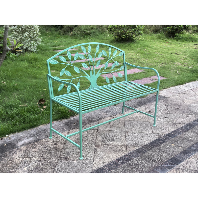 Banc d'arbre de jardin en métal, Sarcelle