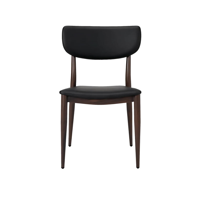 Chaise de salle à manger mince, Noir, noir, noir, noir