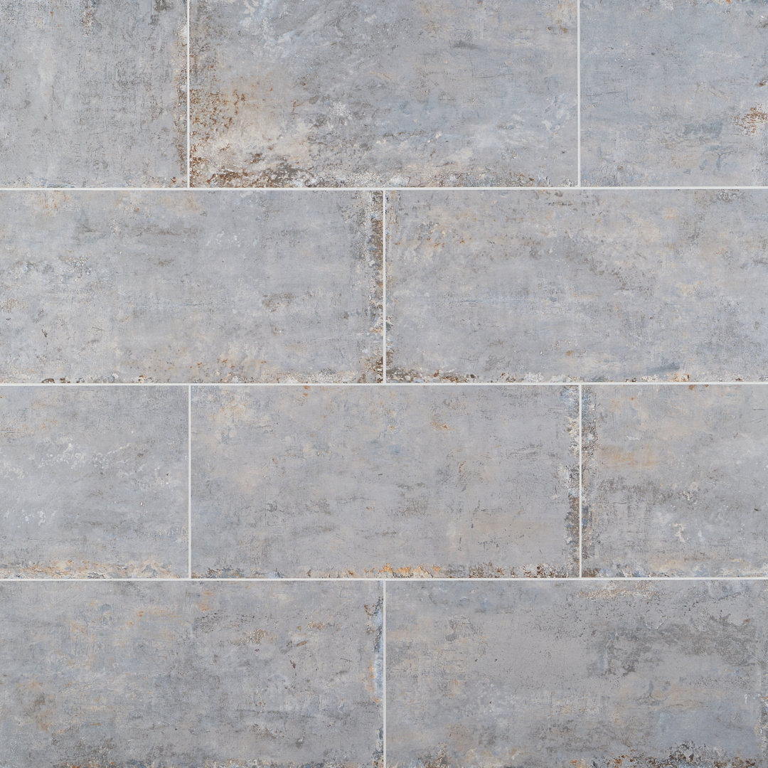 Mantis 11.81 in. x 23.62 in. Matte Porcelain Concrete Look Floor and Wall Tile (13.55 Sq. Ft./Case) Bond Tile