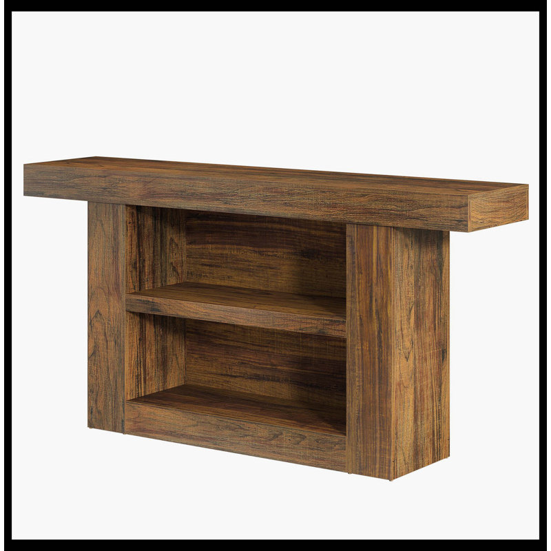 63" Console Table, 3-Tier Farmhouse Entryway Table With U-Shaped Base