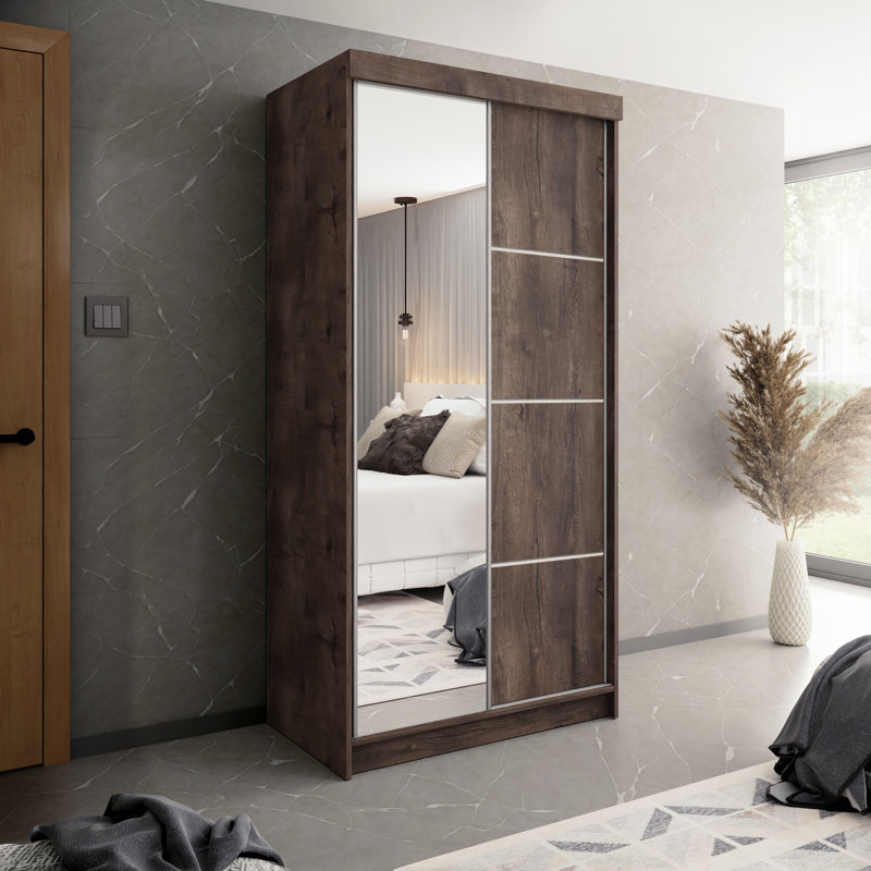 Albree 2 Door Wardrobe, Brown
