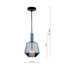 Chivon 1 - Light Blue Glass Pendant
