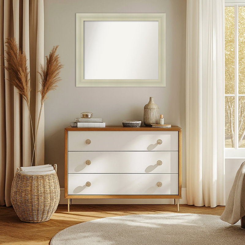 Miroir mural Oliver, Argent argent, 27,25 po x 33,25 po