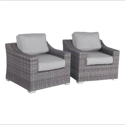 Chaise de patio entièrement assemblée avec coussins