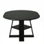 Table de salle à manger ronde extensible de 43,3 po à 59 po pour 4 à 8 personnes, table de salle à manger ovale de cuisine moderne avec feuilles amovibles peu encombrante, base en bois avec tablette de rangement pour le salon de la cuisine (noir)-394679309